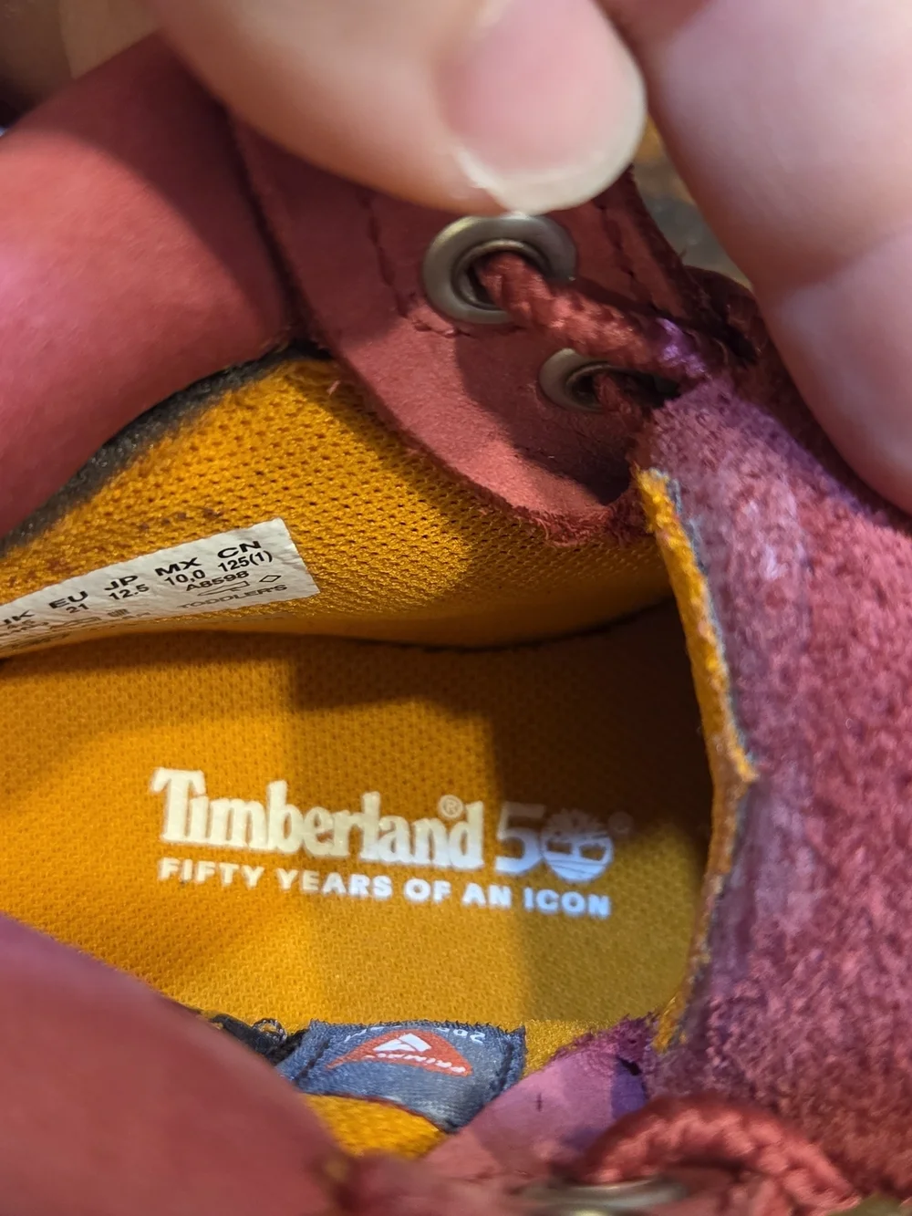 Timberland Waterproof Boots Toddler Kids Hot Pink Nubuck Leather Comfort 5M 50th